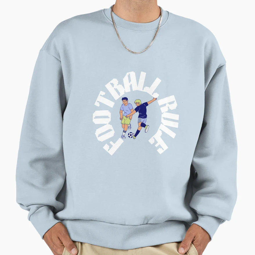 Football Sweatshirt - Minimalist Print for Adults