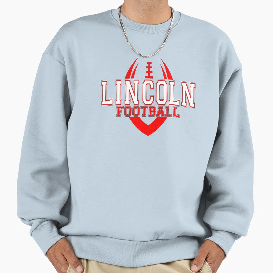 Lincoln Football Sweatshirt - Unique Graphic for Adults