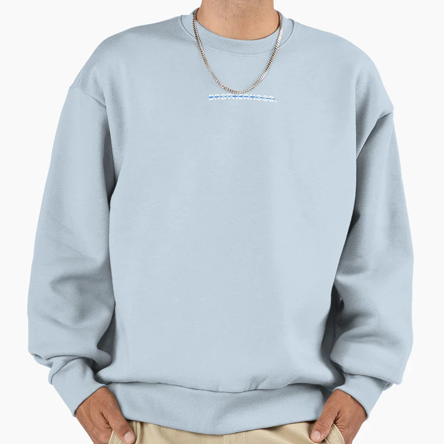 Brotherhood Thin Blue Line Police Sweatshirt - Custom Art Print Men Women