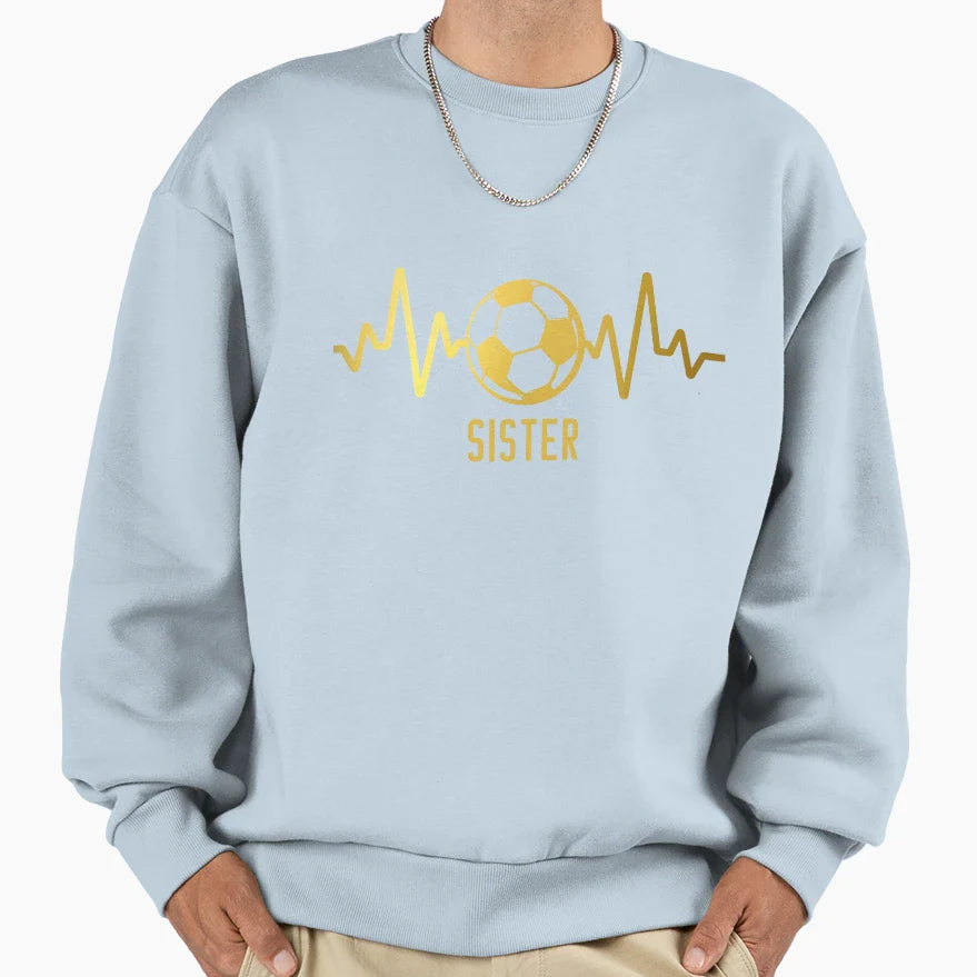 Soccer Sister Sweatshirt - Aesthetic Graphic Men Women