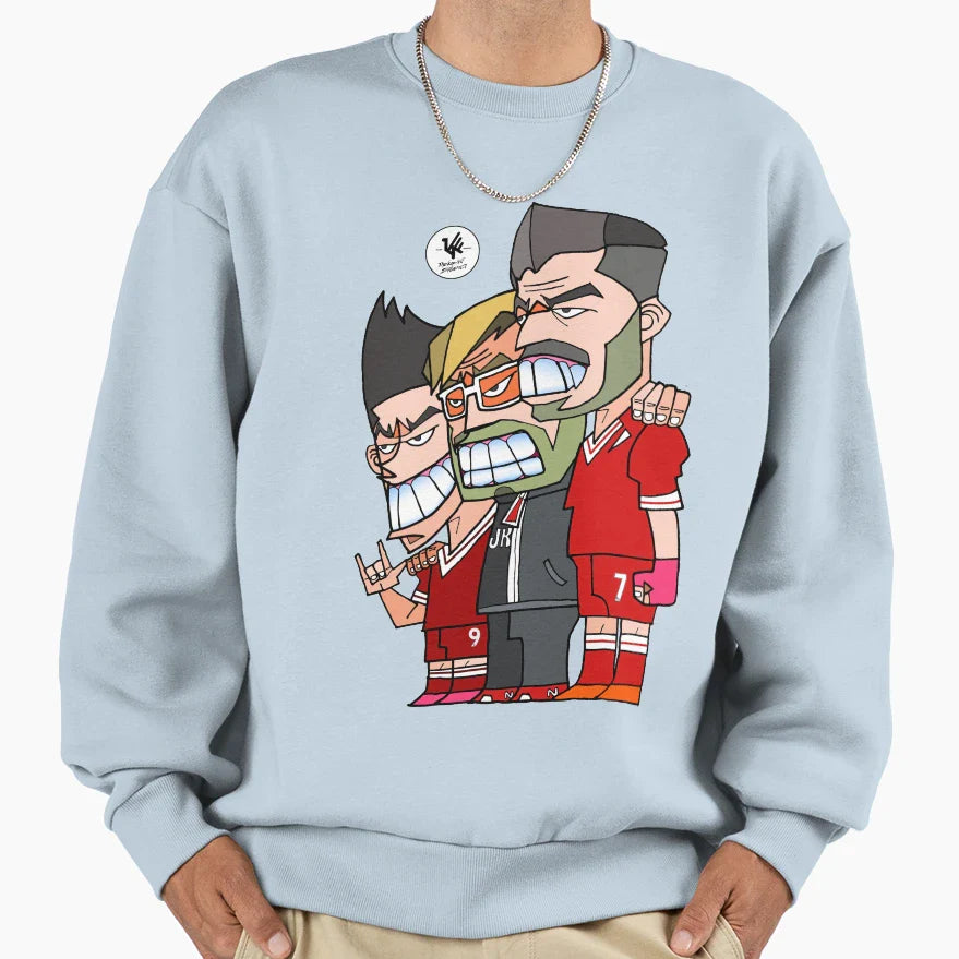 Klopp Firmino Suarez Sweatshirt - Minimalist Print Unisex