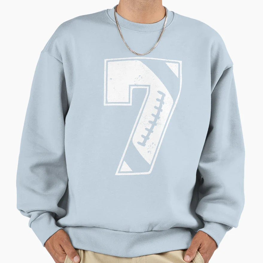 Football 7 Sweatshirt - Casual Everyday Wear for Adults