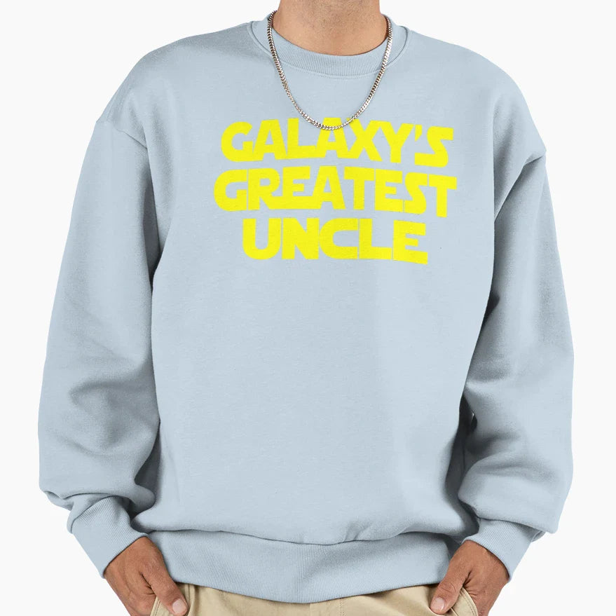 Galaxys Greatest Uncle Sweatshirt - Custom Art Print Unisex