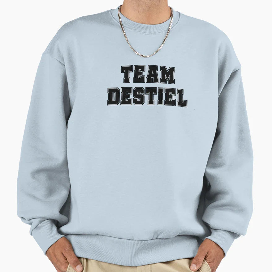 Team Destiel Black Sweatshirt - Minimalist Print Unisex