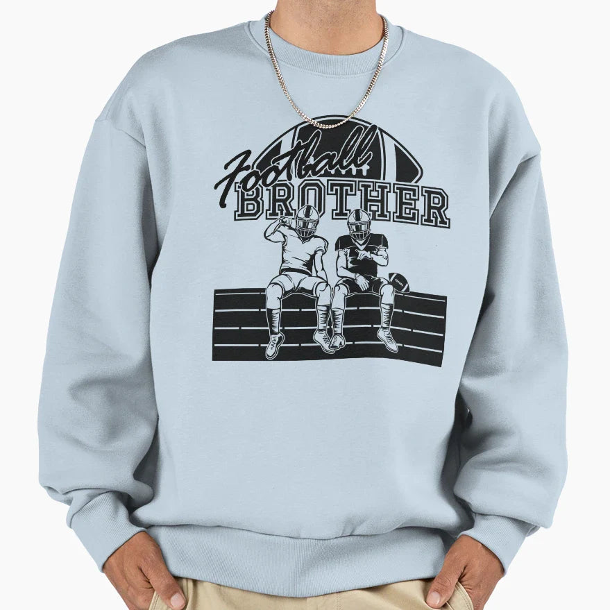Football Brothers American Sweatshirt - Aesthetic Graphic Men Women