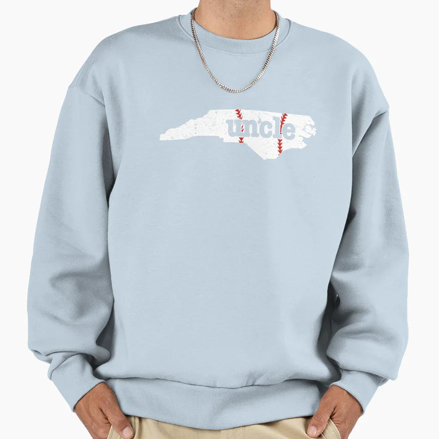 Uncle Baseball North Carolina Softball T-Shirt - Fun Novelty Design Unisex