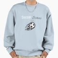 Soccer Sisters Womens Football Sweatshirt - Aesthetic Graphic for Adults