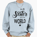No1 Sister Sweatshirt - Graphic Print for Adults