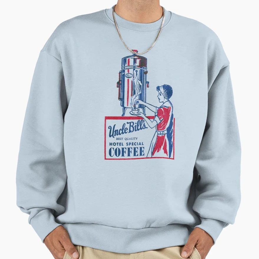 1930S Uncle Bills Special Coffee Sweatshirt - Aesthetic Graphic Unisex