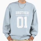 Brother 01 Number 1 Bro Best Big Sweatshirt - Streetwear Style Unisex