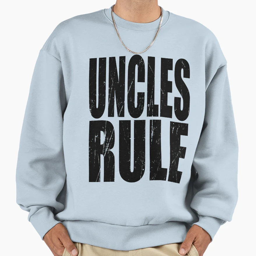 Uncles Rule Uncle Funny T Shirts Funny T-Shirt - Graphic Print Unisex