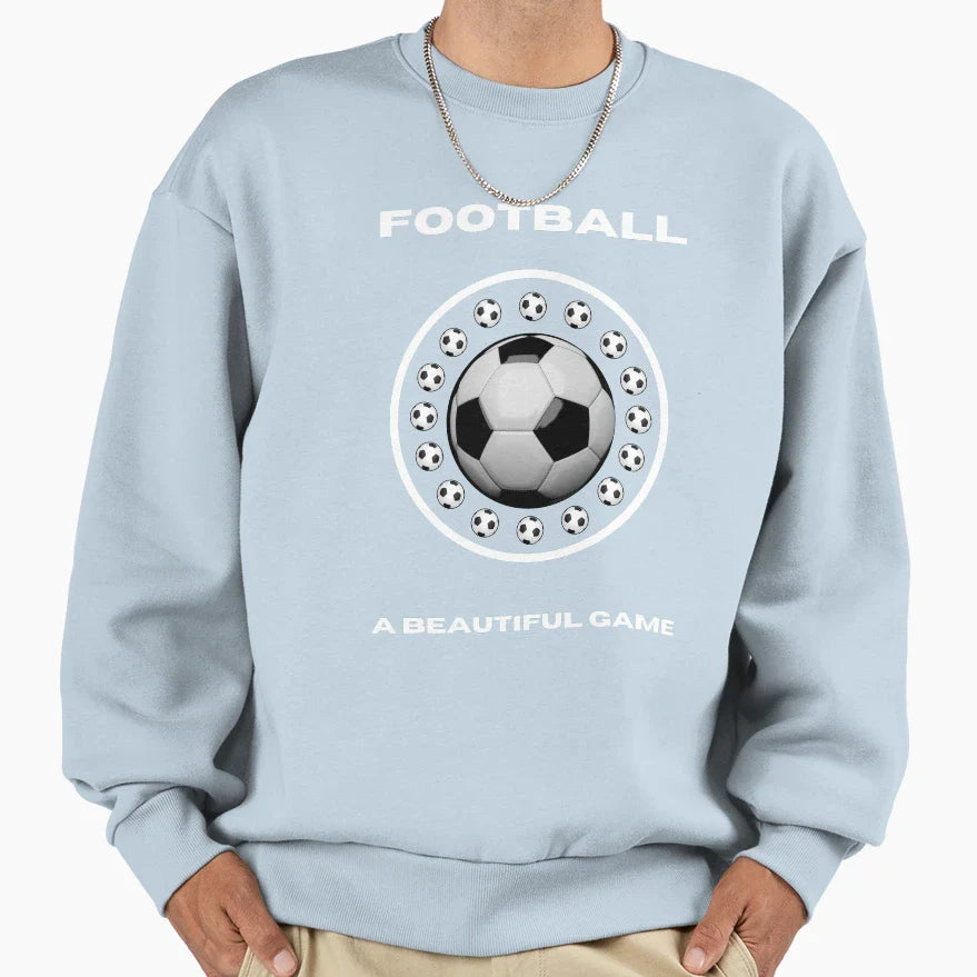 Football Beautiful Game Sweatshirt - Trendy Graphic Men Women
