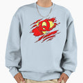 Letter Q Super Hero Name Sweatshirt - Fun Novelty Design for Adults