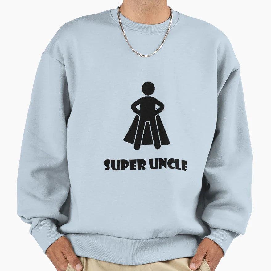 Super Uncle Sweatshirt - Minimalist Print Unisex