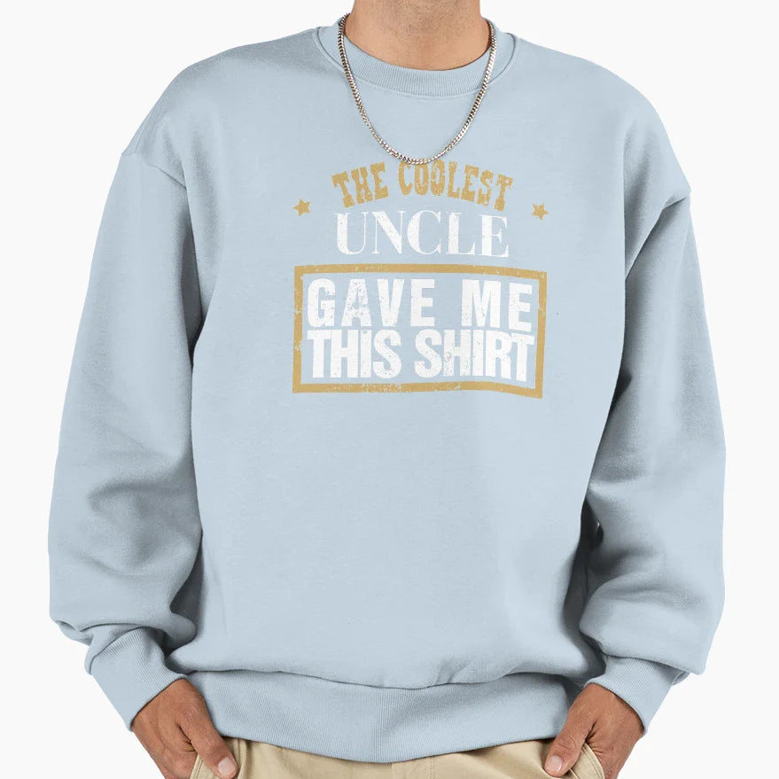 Best Nephew Best Niece Coolest Uncle Sweatshirt - Unique Graphic Men Women