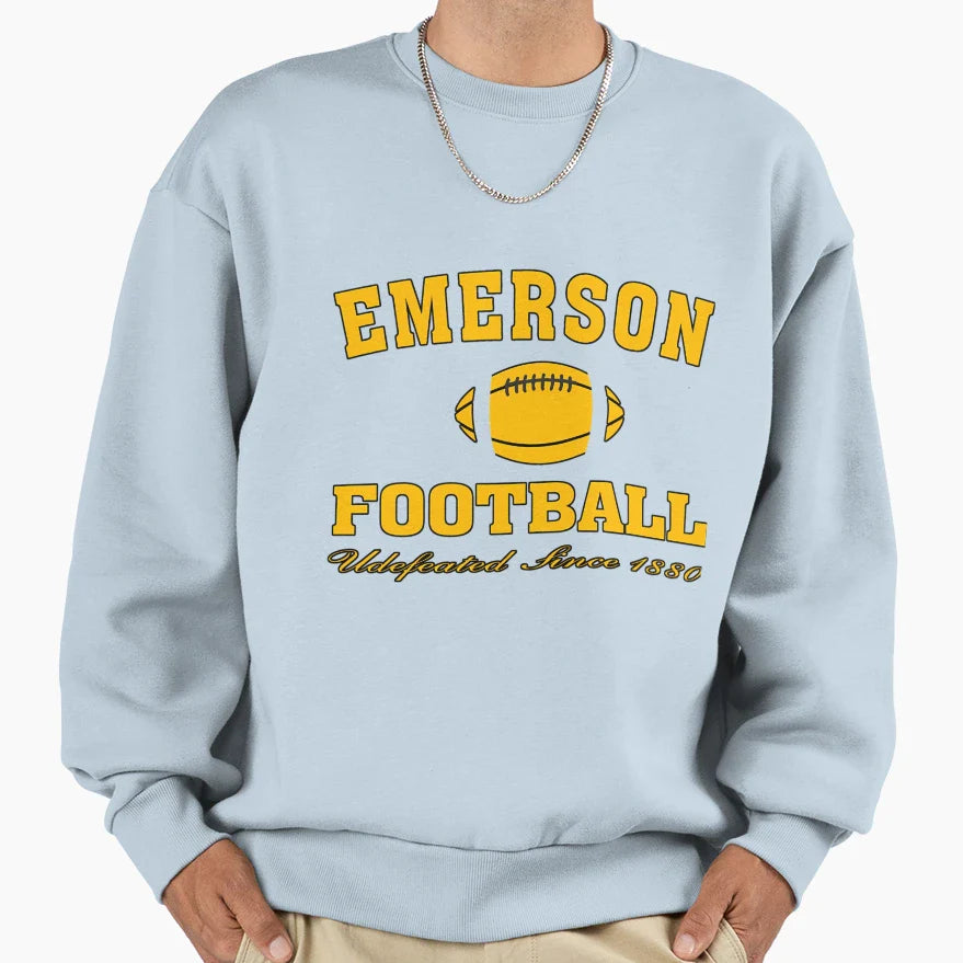 Emerson Football Undefeated Sweatshirt - Custom Art Print for Adults