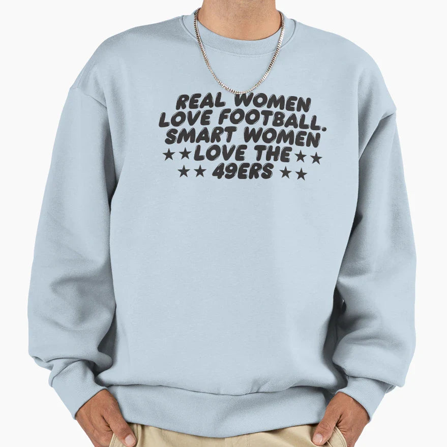 Real Love Football Smart Love Sweatshirt - Aesthetic Graphic Men Women