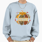 Sister Pumpkin Leopard Sunflower Sweatshirt - Aesthetic Graphic for Adults
