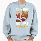 This Now 10 Double Digits Football 10 Sweatshirt - Graphic Print Unisex