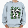 Soccer Sister Coquette Bow Mom Sweatshirt - Aesthetic Graphic Men Women