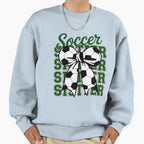 Soccer Sister Coquette Bow Mom Sweatshirt - Aesthetic Graphic Men Women
