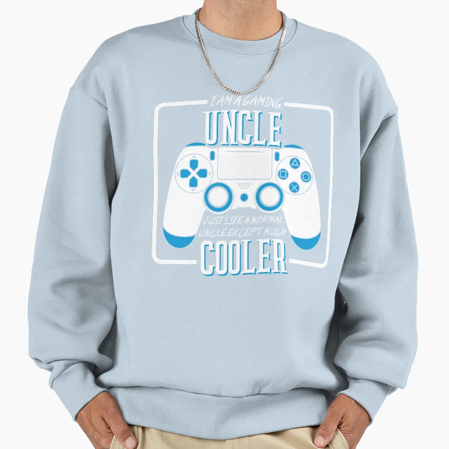 Funny Uncle Gaming Video Games Uncle Sweatshirt - Unique Graphic Men Women