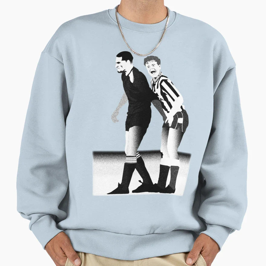Gazza And Vinnie Jones Infamous Crotch Sweatshirt - Trendy Graphic Unisex