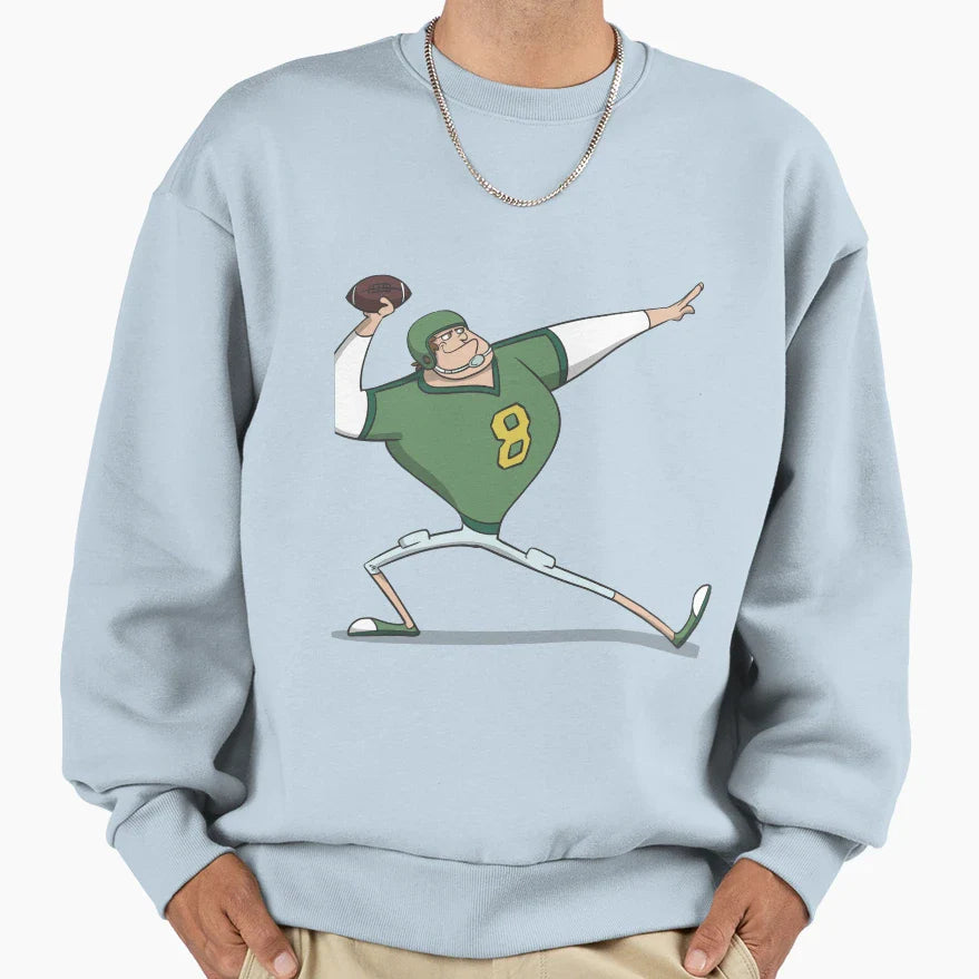 American Football Throw Sweatshirt - Custom Art Print Unisex