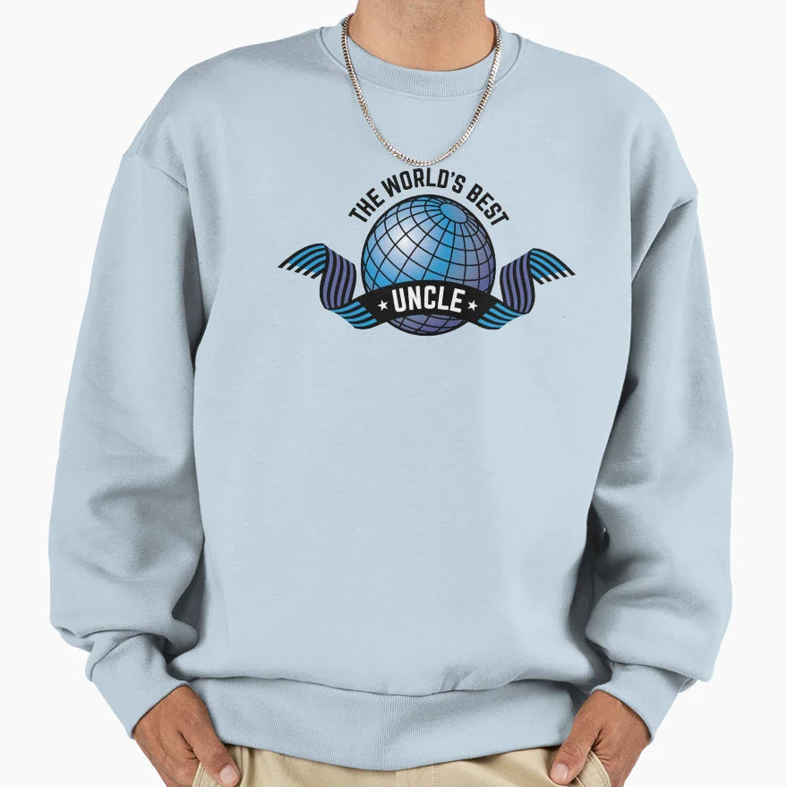 Worlds Best Uncle Sweatshirt - Minimalist Print Men Women