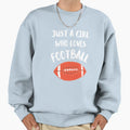 Just Who Loves Super Bowl Sweatshirt - Trendy Graphic Men Women