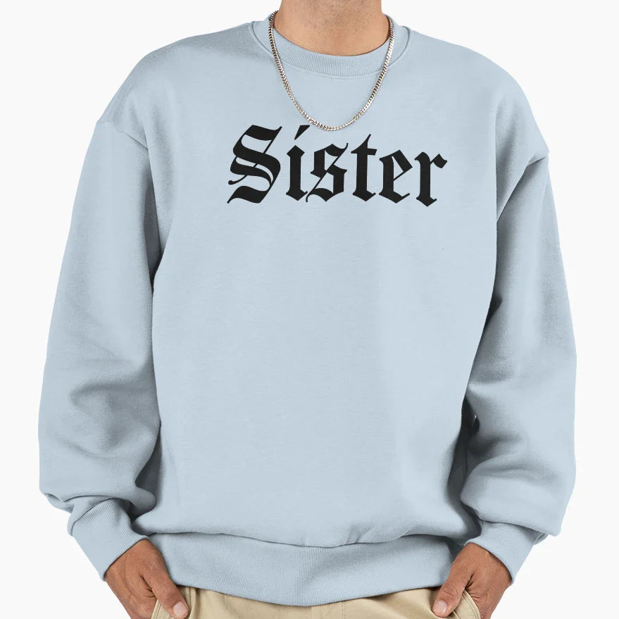 Goth Sister Sweatshirt - Trendy Graphic for Adults
