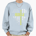 Uncle American Flag Heart Sweatshirt - Fun Novelty Design Men Women