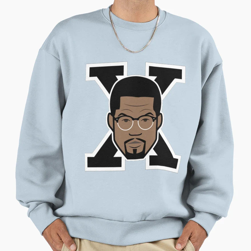 Black History Month Malcolm X Sweatshirt - Fun Novelty Design Men Women