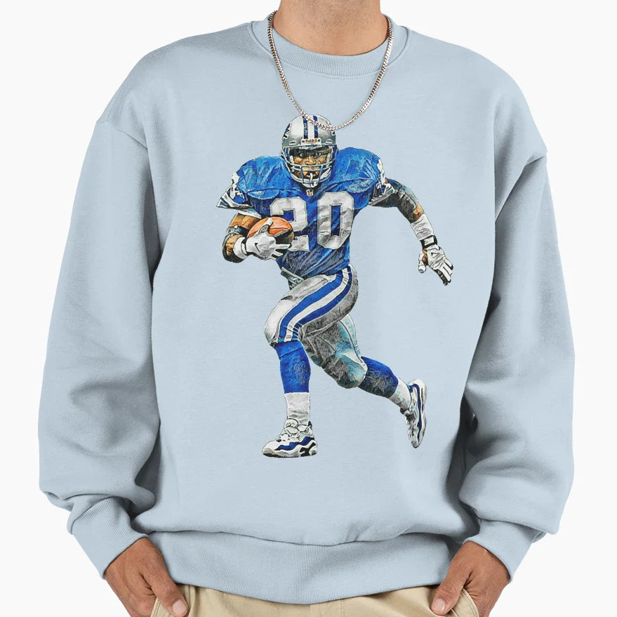 Running Back Sweatshirt - Aesthetic Graphic for Adults