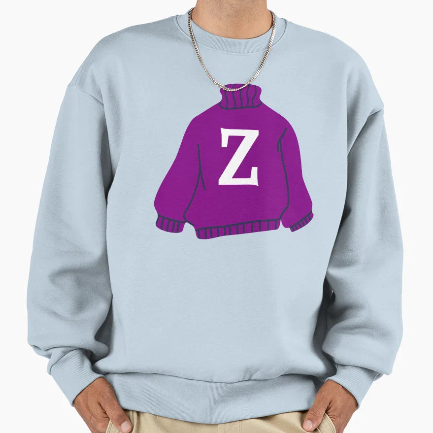 Letter Sweatshirt - Aesthetic Graphic for Adults