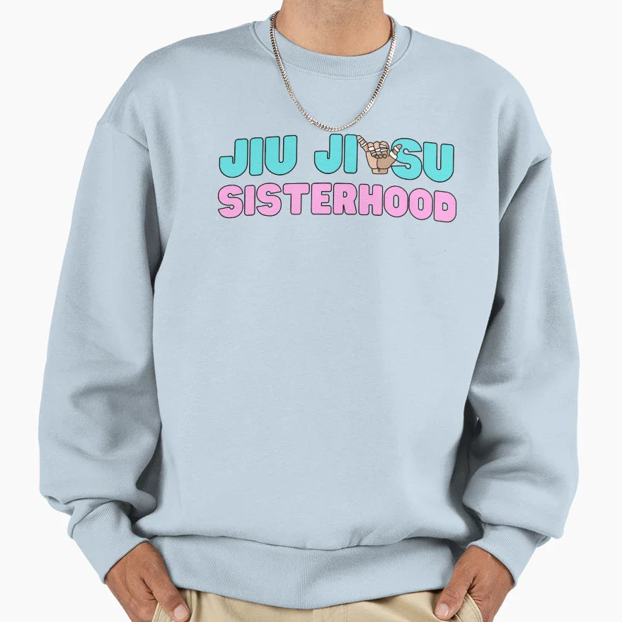 Jiu Jitsu Sisterhood Jiujitsu Sweatshirt - Aesthetic Graphic Men Women