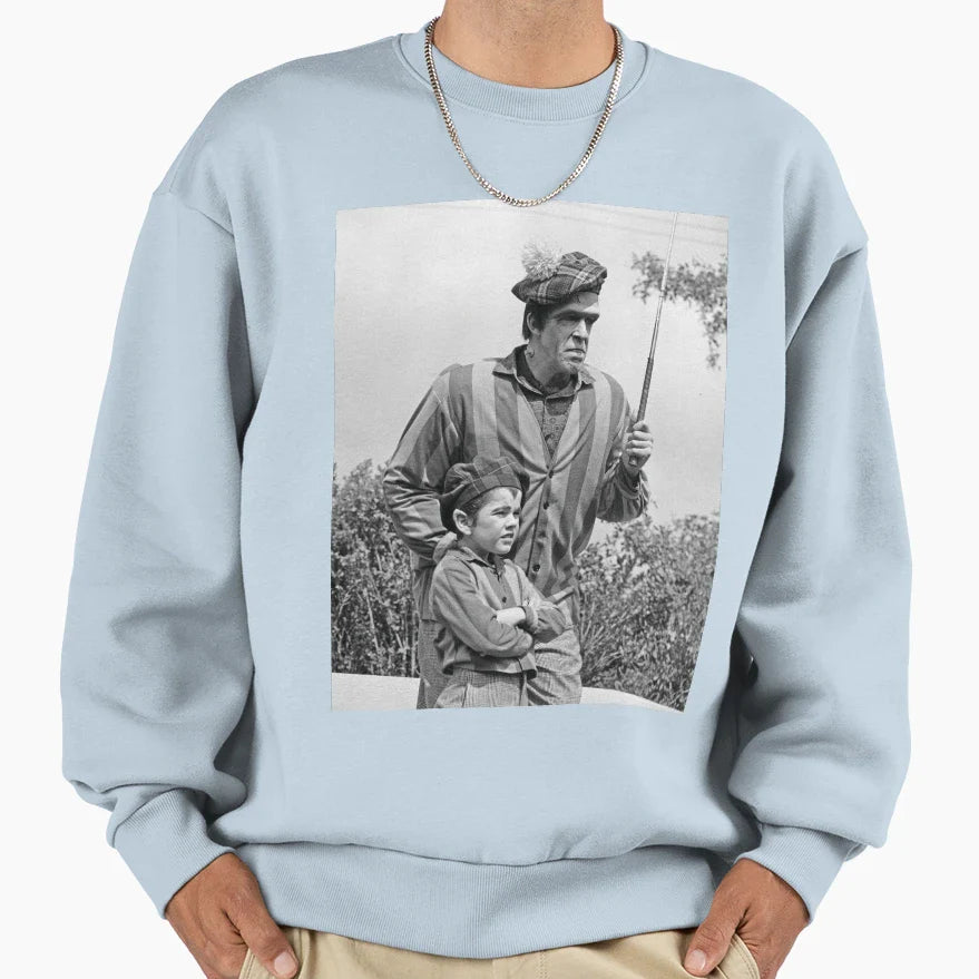 Eddie Munster Herman Munster Golf Sweatshirt - Novelty Apparel Unisex