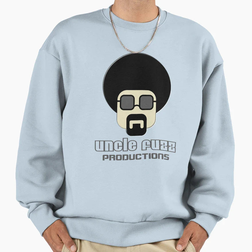 Uncle Fuzz Productions Sweatshirt - Minimalist Print Unisex