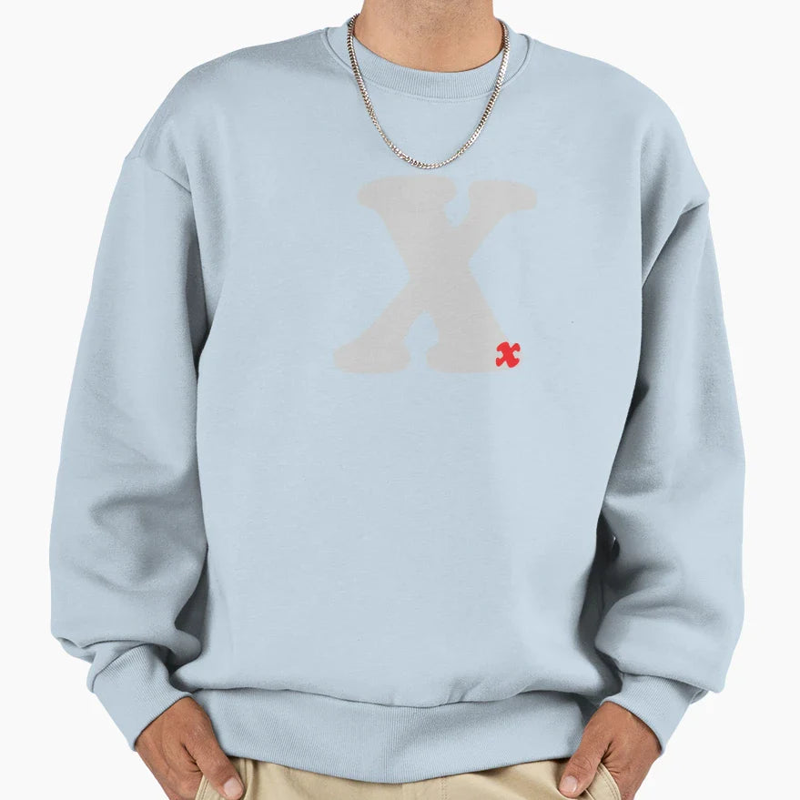 X Word Sweatshirt - Streetwear Style Men Women