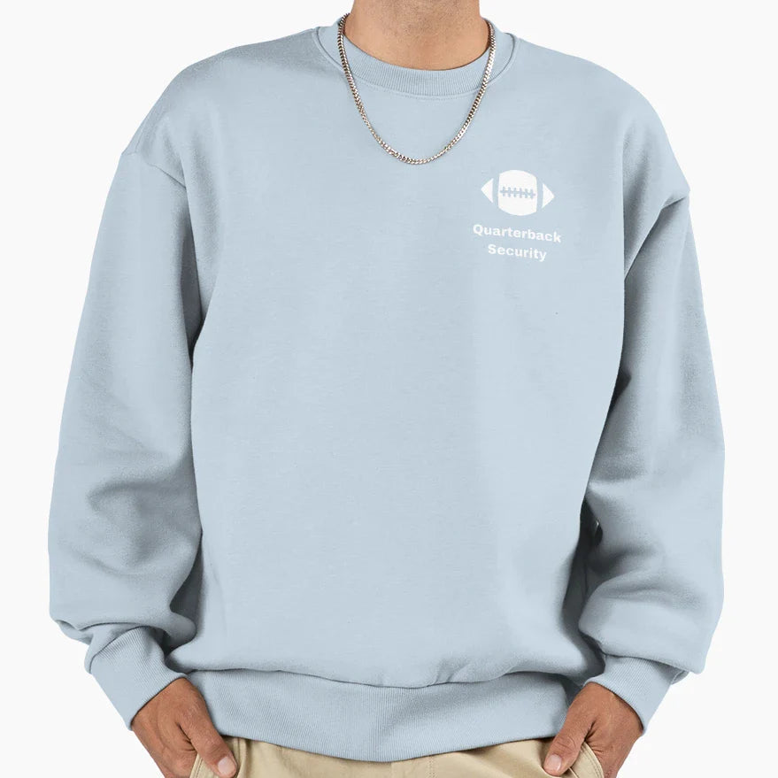 Quarterback Security Sweatshirt - Graphic Print for Adults