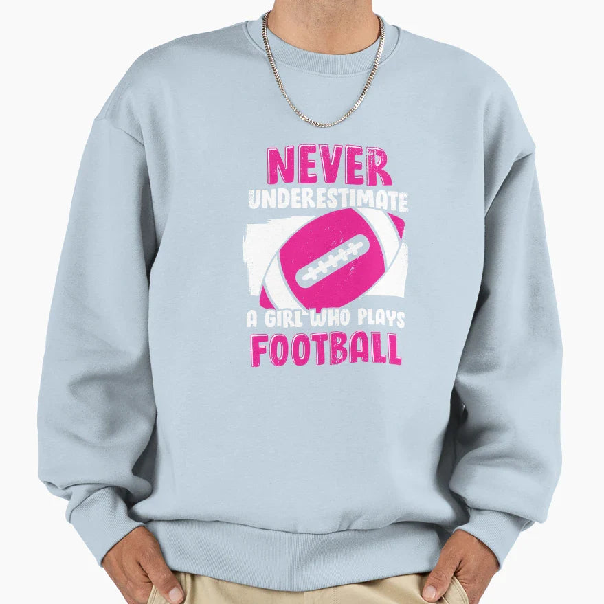 American Football Gift Sweatshirt - Graphic Print for Adults