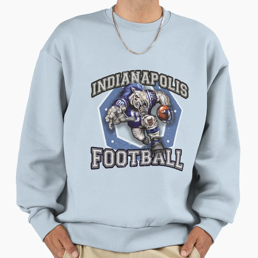 Indianapolis Football Sweatshirt - Minimalist Print Men Women