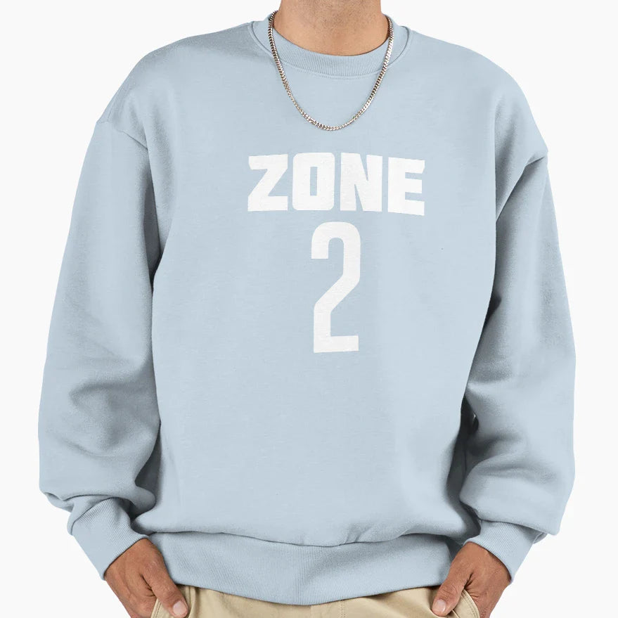 Zone 2 Running Sweatshirt - Fun Novelty Design Unisex