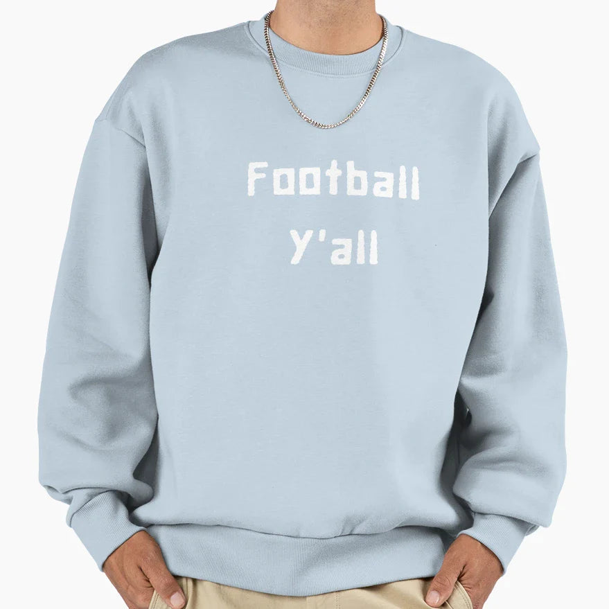Football Yall Sweatshirt - Custom Art Print for Adults