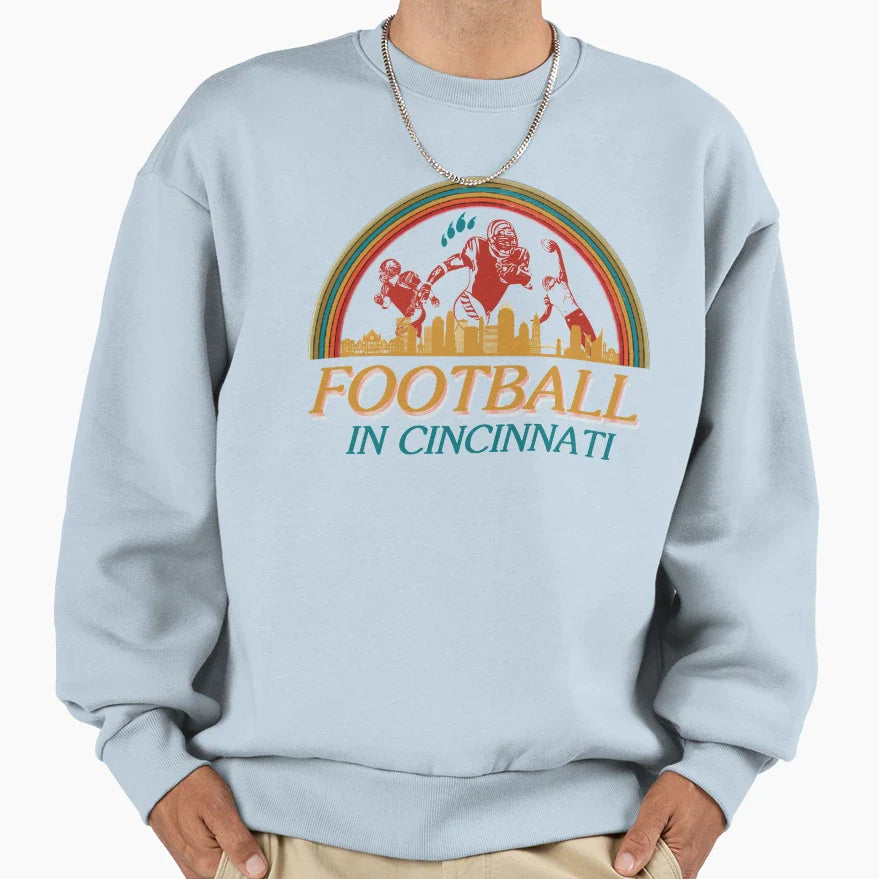 Football Cincinnati Sitcom Sweatshirt - Novelty Apparel for Adults