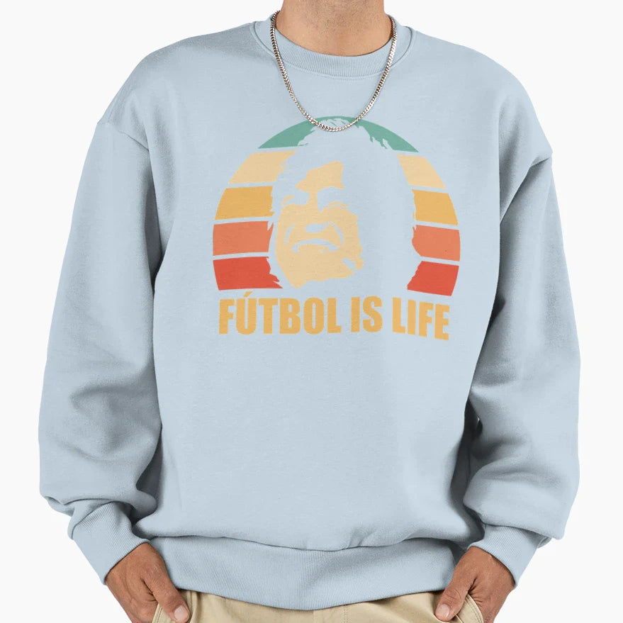 Futbol Is Life Sweatshirt - Minimalist Print Men Women