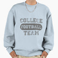 College Football Team Sweatshirt - Minimalist Print for Adults