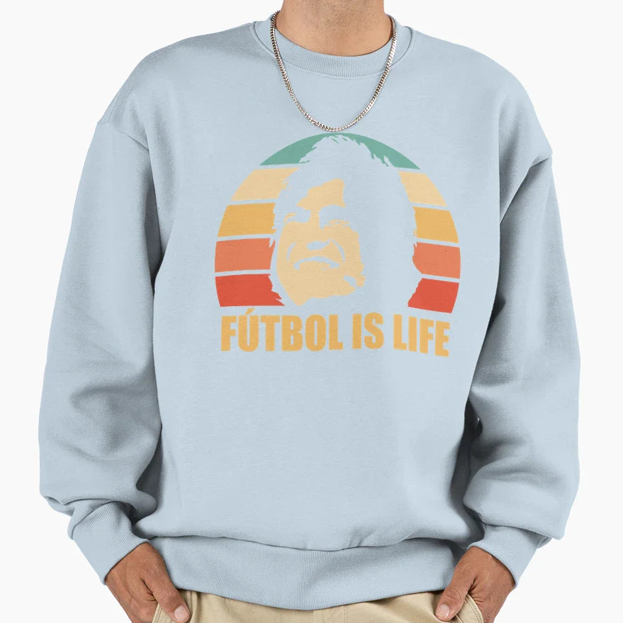 Futbol Is Life Sweatshirt - Graphic Print Men Women