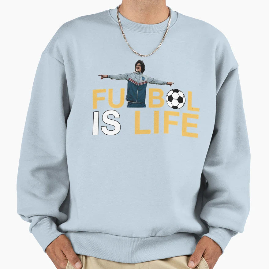Futbol Is Life Sweatshirt - Unique Graphic for Adults