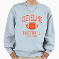 Cleveland Football Sweatshirt - Streetwear Style Unisex